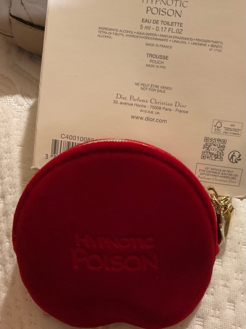Dior White Hypnotic Poison Branded Box